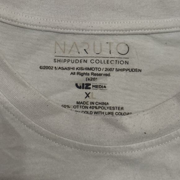 Naruto T Shirt Mens XL Ichiraku Ramen Shop Anime White Long Sleeve - Picture 4 of 4